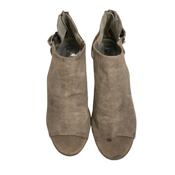 Carlos by Carlos Santa Della Peep Toe Suede Bootie in Brown Lyst (Size: 8) - Picture 4 of 13
